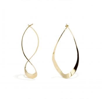 curvy teardrop earrings